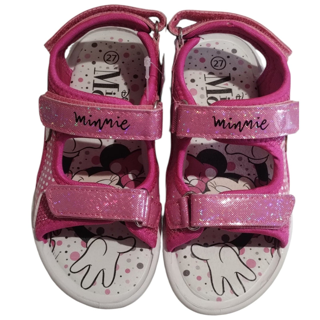 Sandali DISNEY Minnie da passeggio fuxia con luci taglie 27 - 33