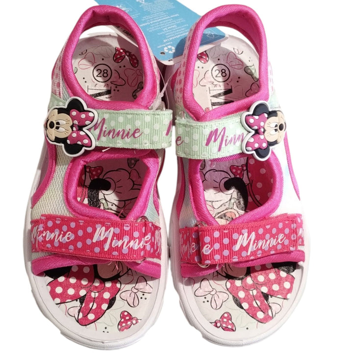 Sandali DISNEY Minnie da passeggio arcobaleno con luci taglie 28 - 33