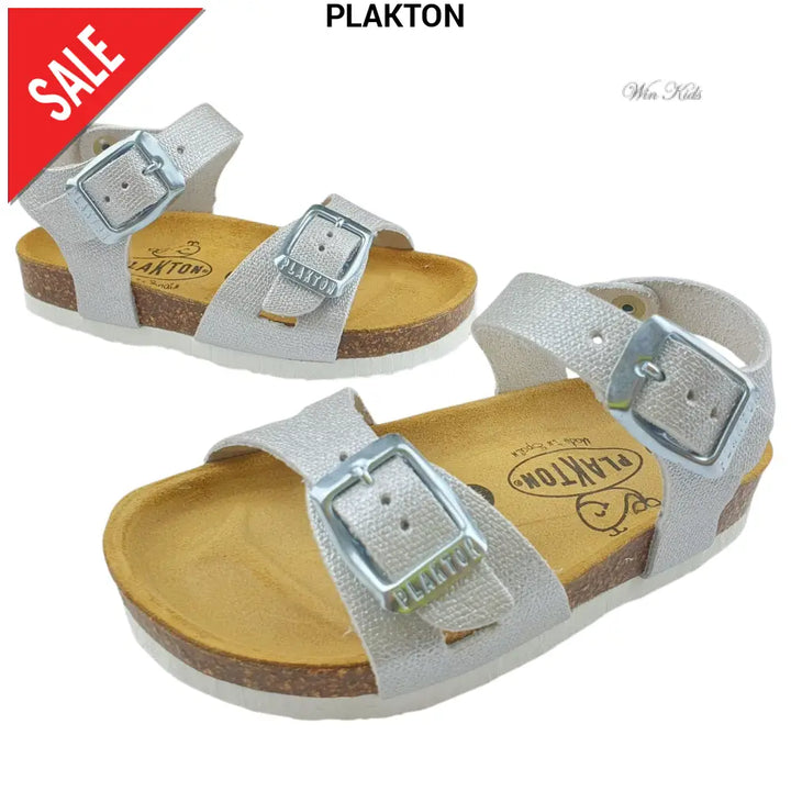 Sandali PLAKTON argento bambina 24 - 35 Sandali