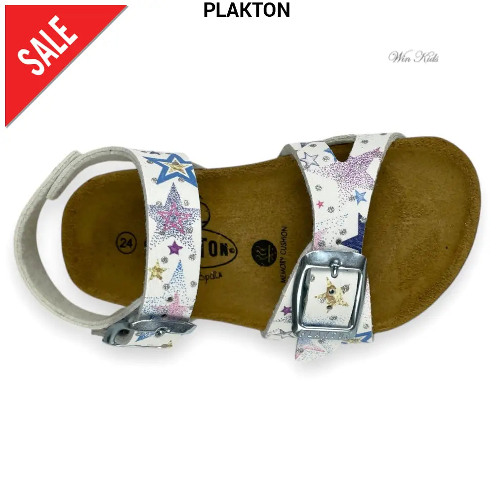 Sandali PLAKTON bambina con stampa stelle dal 24 al 35 Sandali