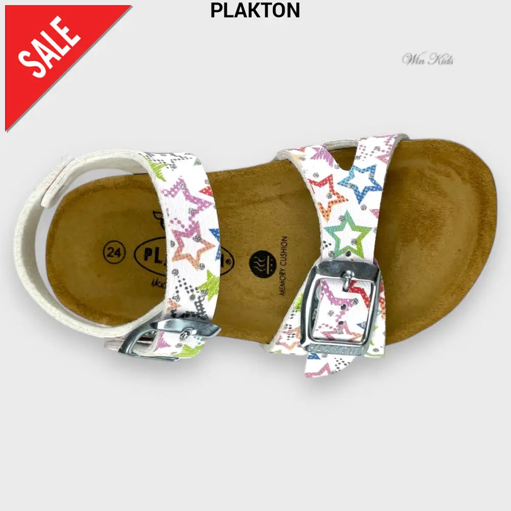 Sandali PLAKTON bambina con stampa stelle dal 24 al 35 Sandali