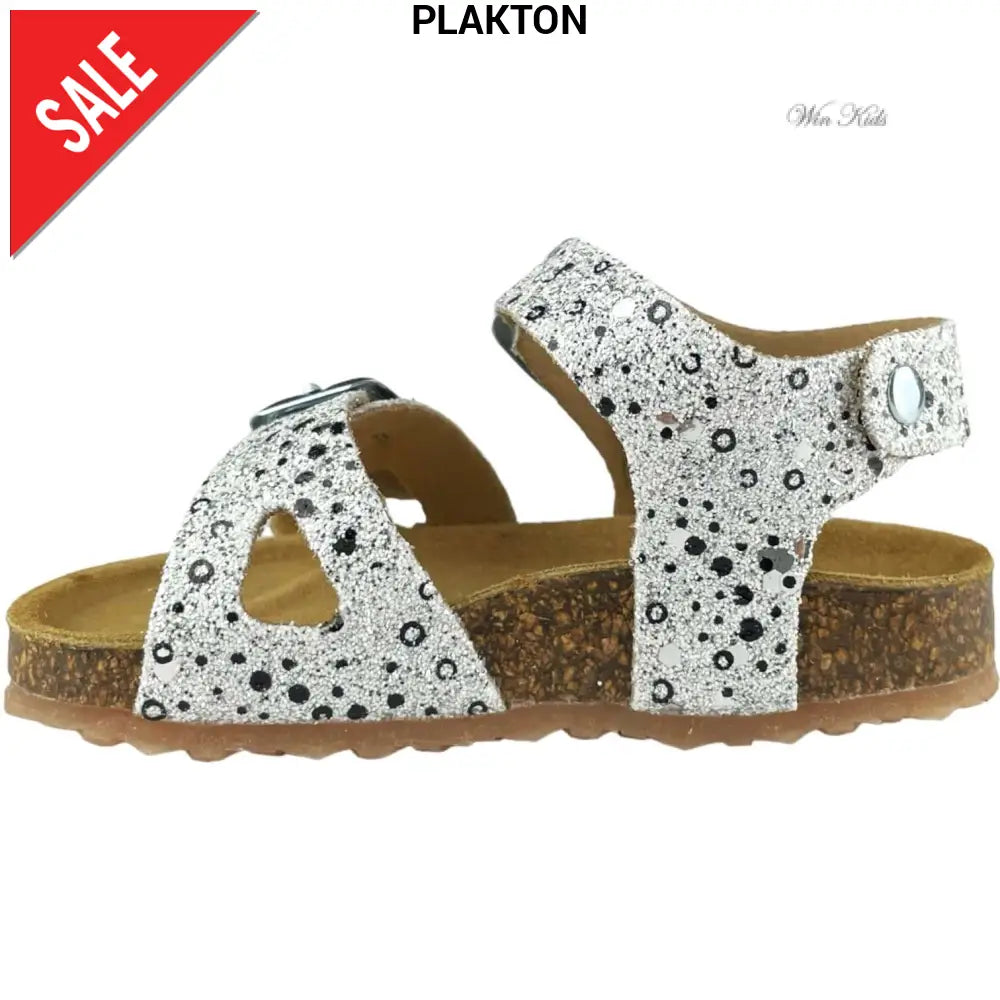 Sandali PLAKTON bambina glitter bianco argento 19 - 24 Sandali