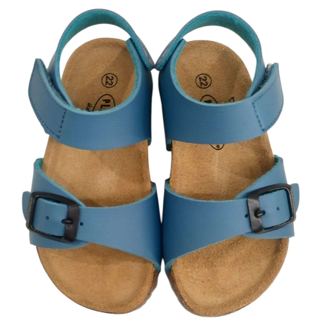 Sandali PLAKTON primi passi jeans chiusura con velcro e fibbia dal 19 al 24