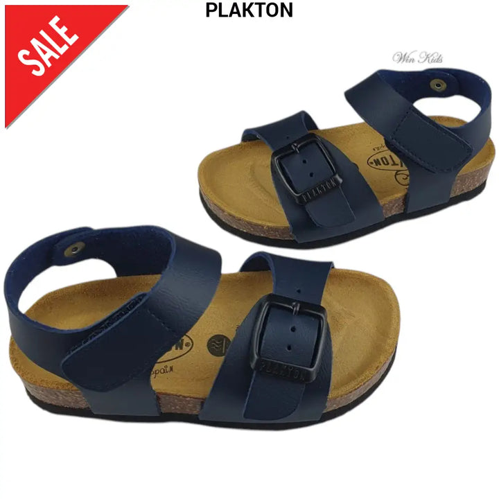 Sandali PLAKTON blu con fibbia e velcro 24 - 35 Sandali