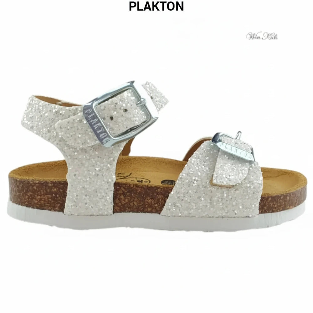 Sandali PLAKTON glitter bianco 24 - 35 Sandali