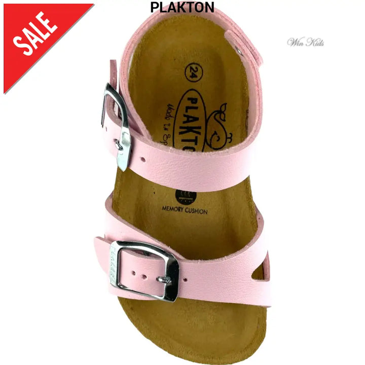 Sandali PLAKTON in ecopelle rosa 24 - 35 Sandali