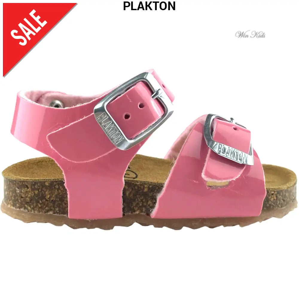 Sandali PLAKTON in vernice rosa 19 - 24 Sandali