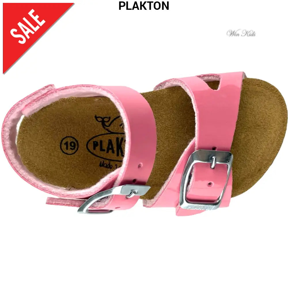 Sandali PLAKTON in vernice rosa 19 - 24 Sandali