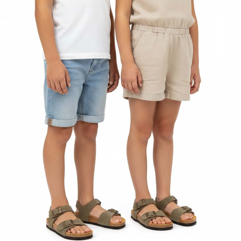 Sandali bambinoe bambina modello birkenstock colore louis plakton made in spain