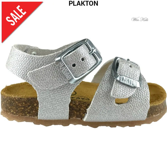Sandali PLAKTON per bambina argento dal 19 al 24 Sandali