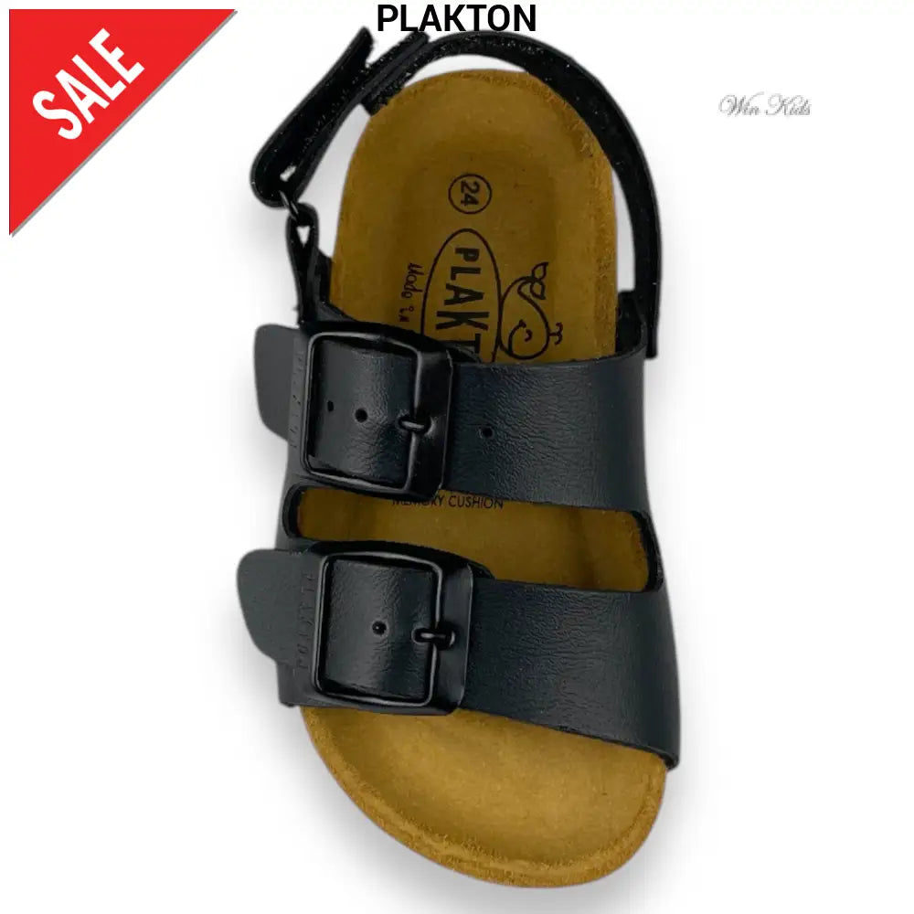 Sandali PLAKTON per bambini nero dal 24 al 35 Sandali