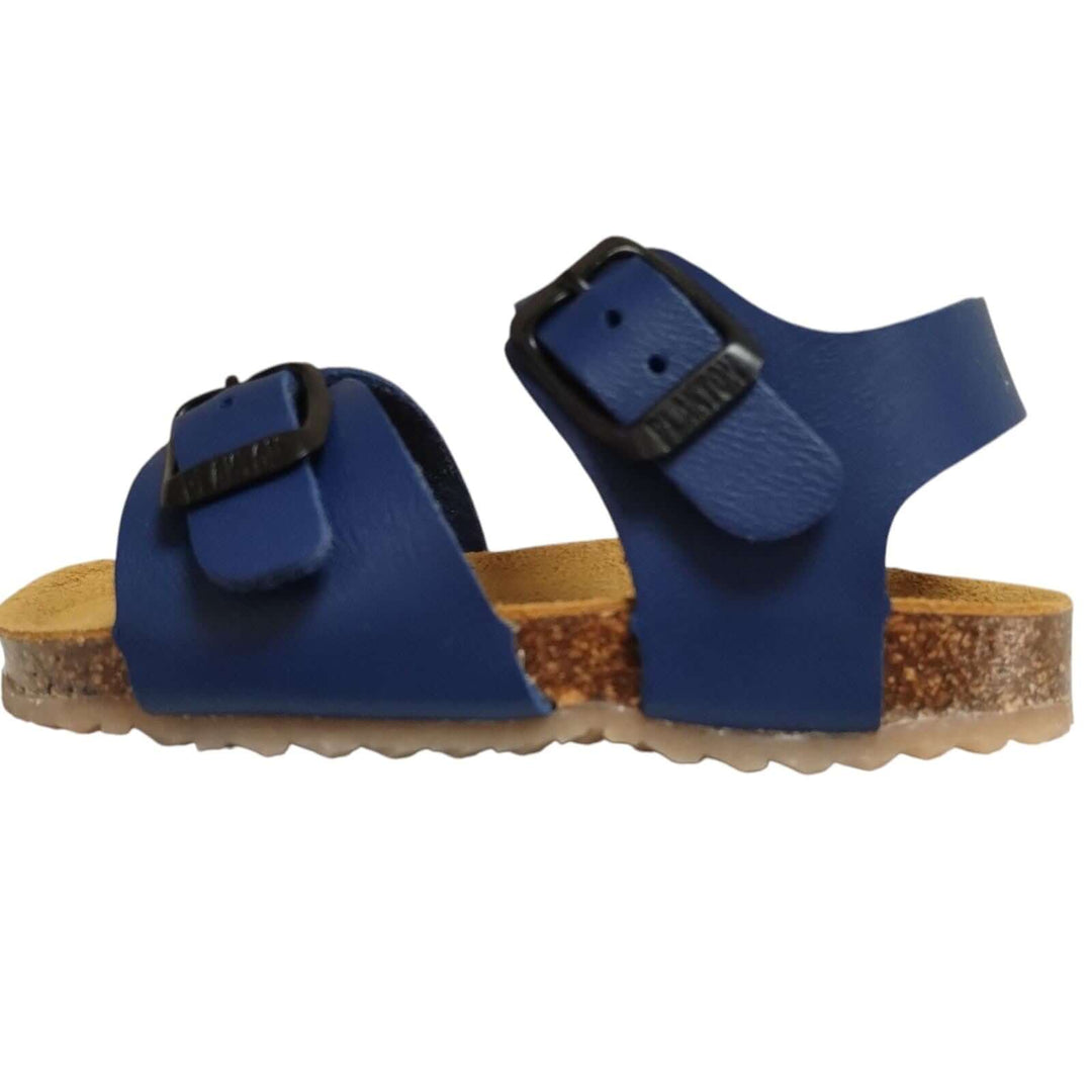 Sandali PLAKTON primi passi suola flessibile con fibbia blu 19-24