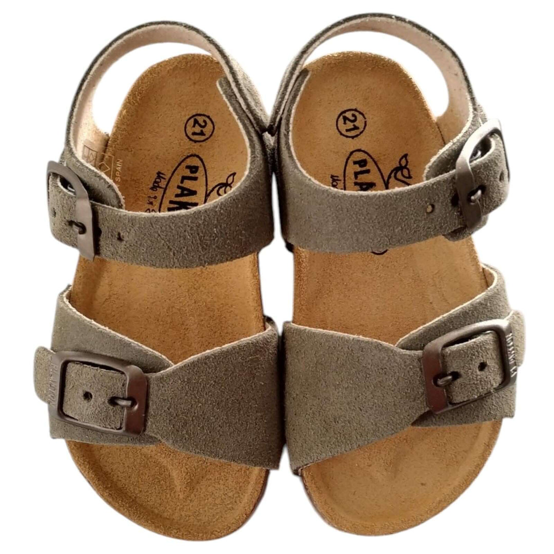 Sandali Primi Passi PLAKTON Pixel Verde Militare in pelle unisex Taglie 19-24