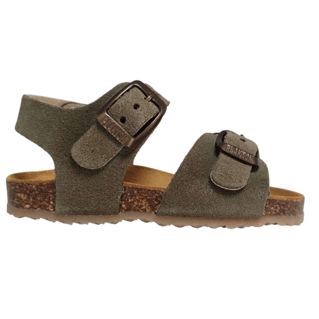 Sandali Primi Passi PLAKTON Pixel Verde Militare in pelle unisex Taglie 19-24