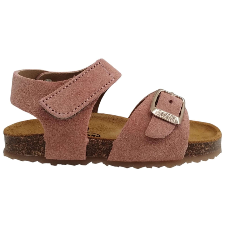 Sandali Primi Passi bambina PLAKTON con Strappo Rosa in pelle Taglie 19-24