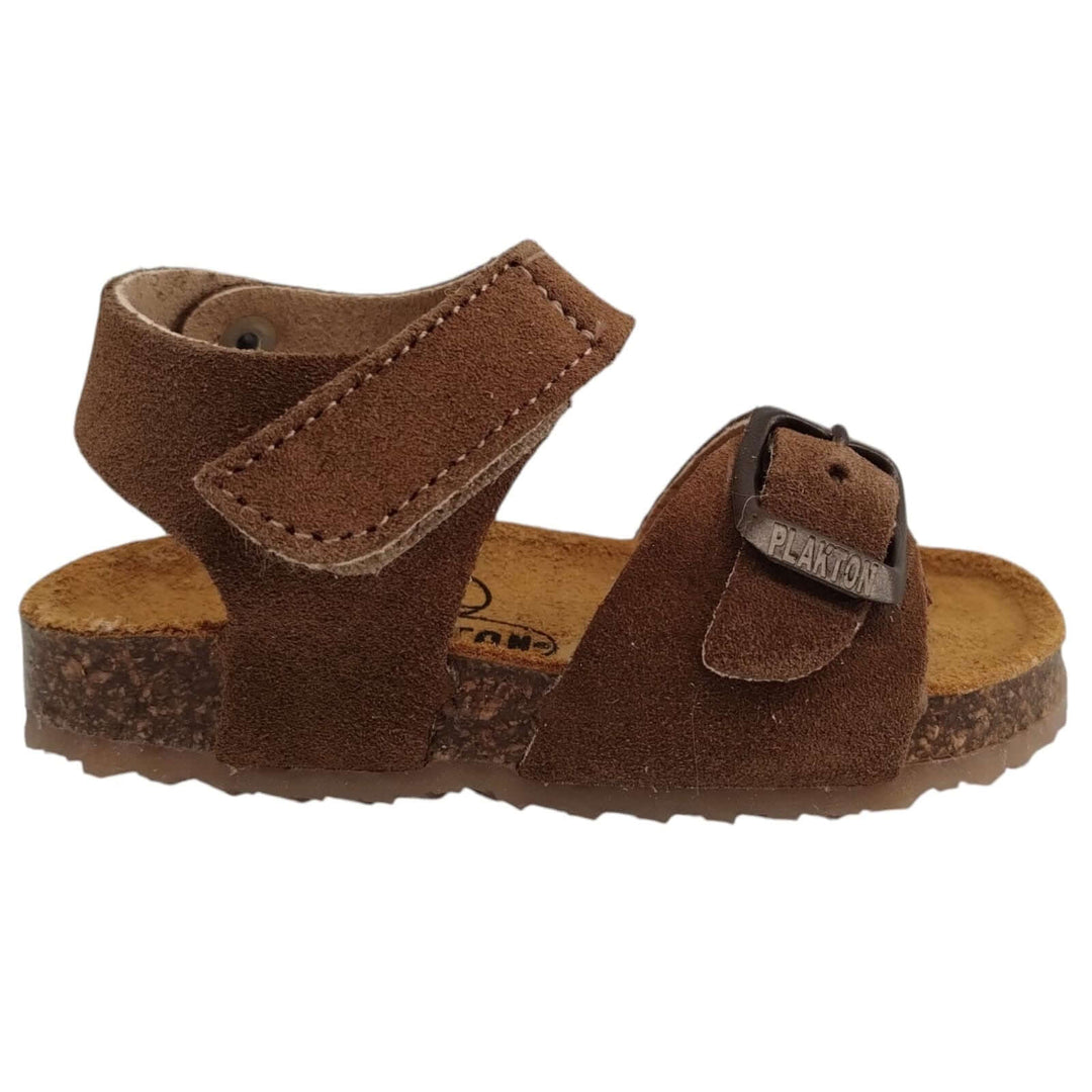 Sandali Primi Passi bambino e bambina PLAKTON con Strappo Visone in pelle unisex Taglie 19-24