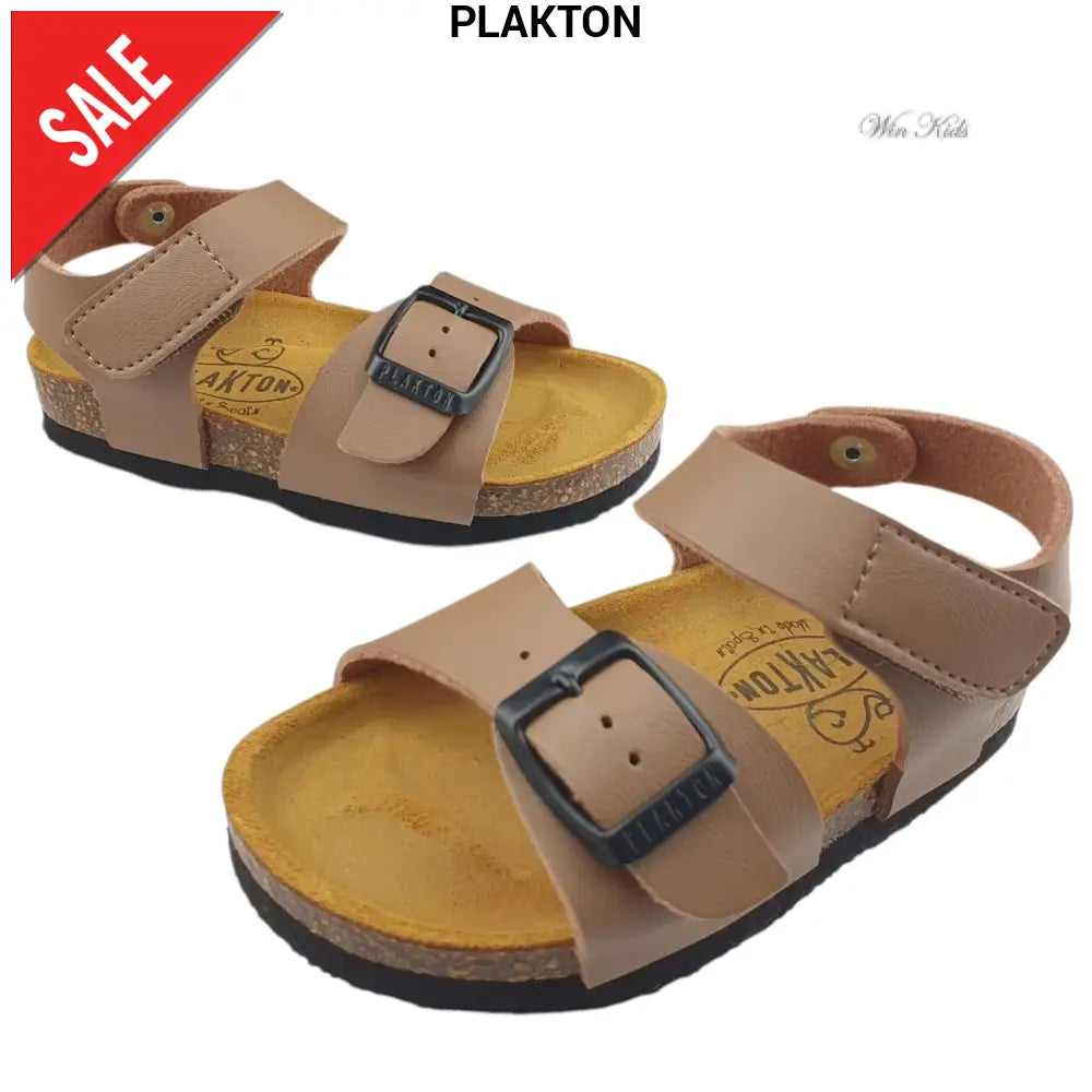 Sandálias de vison PLAKTON com fivela e velcro 24 - 35 Sandálias