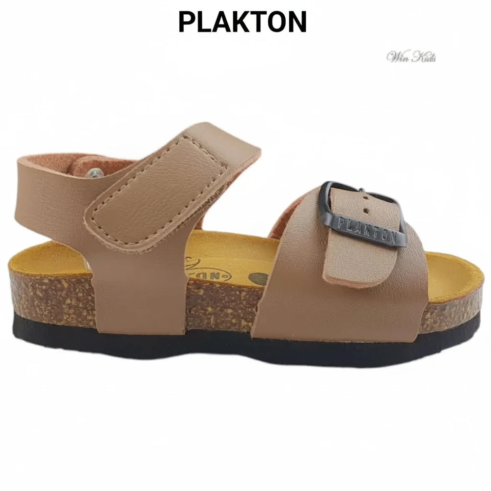 Sandálias de vison PLAKTON com fivela e velcro 24 - 35 Sandálias