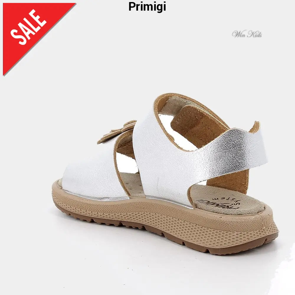 Sandali PRIMIGI argento con fiore dal 20 al 28 Sandali