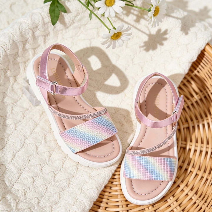 Sandali by Sofia rosa e arcobaleno taglie 25 - 36