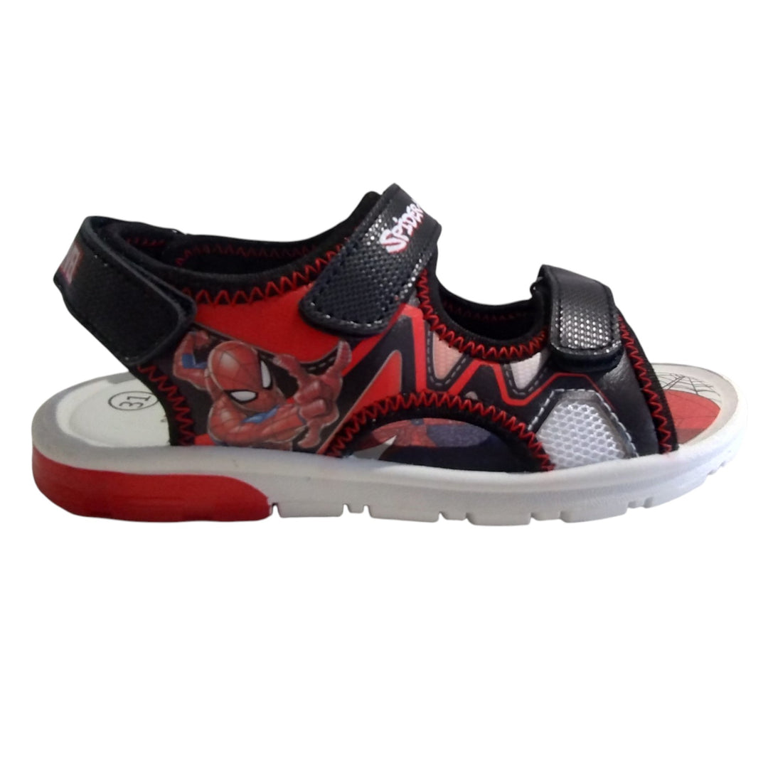 Sandali Marvel Spider-Man nero con strappo e luci taglie 31-32
