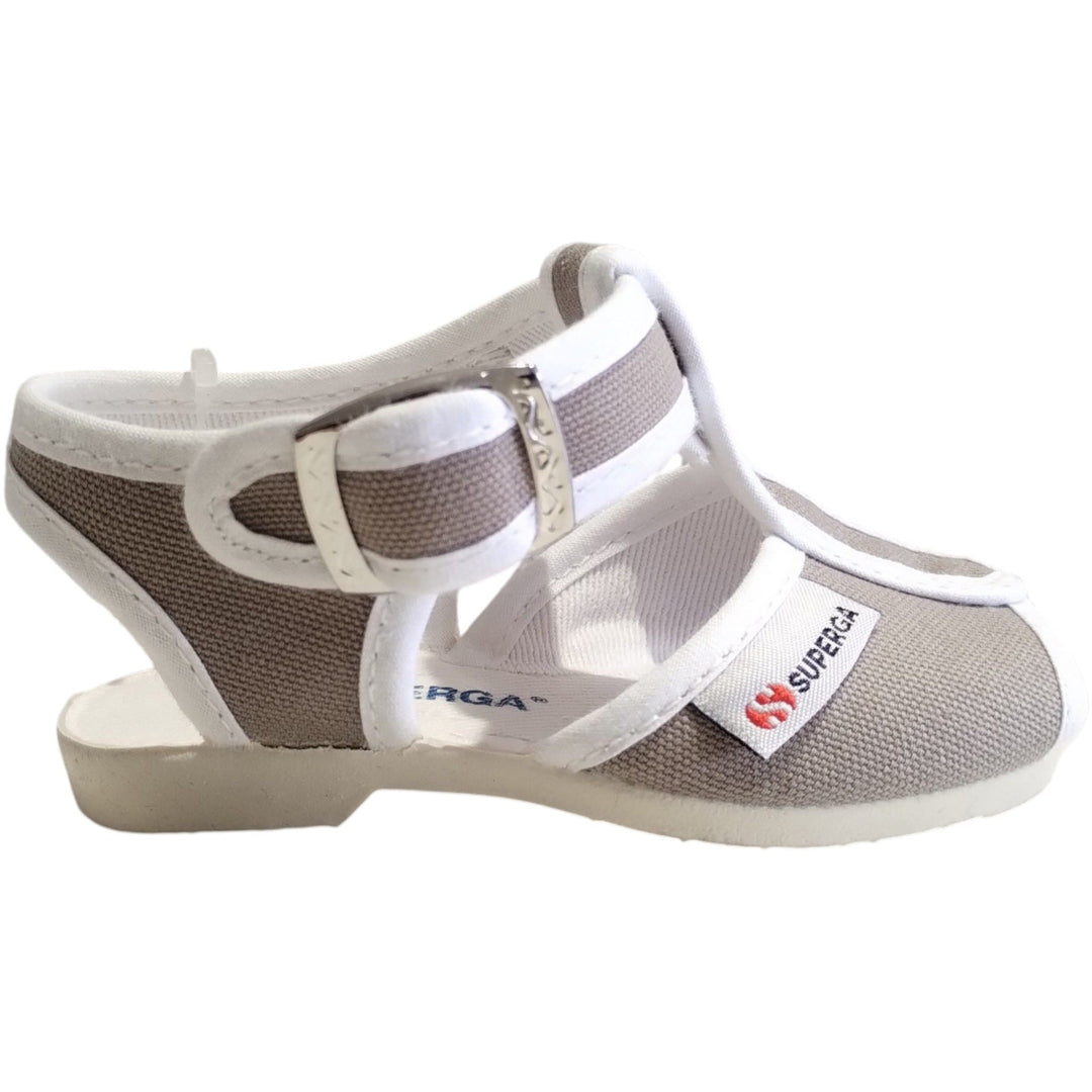 Superga 1200 Gray Unisex Sandals | Non-slip Flexible First Steps