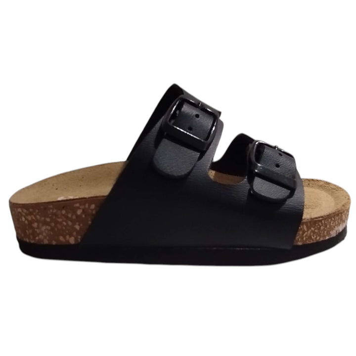Sandali SUPERGA nero modello ciabatta Made in Italy taglie 24 - 35