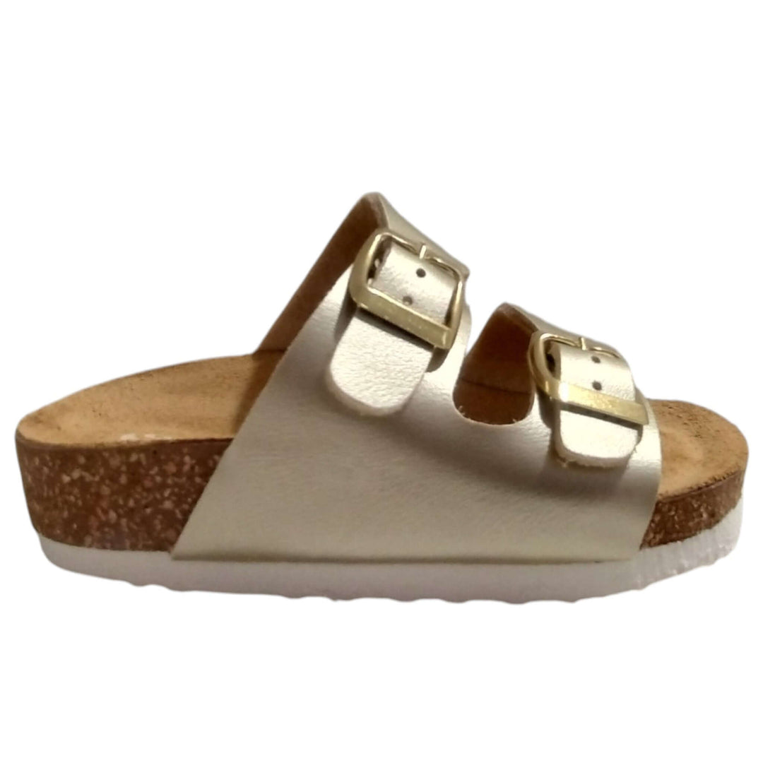 Sandali SUPERGA oro modello ciabatta Made in Italy taglie 24 - 35
