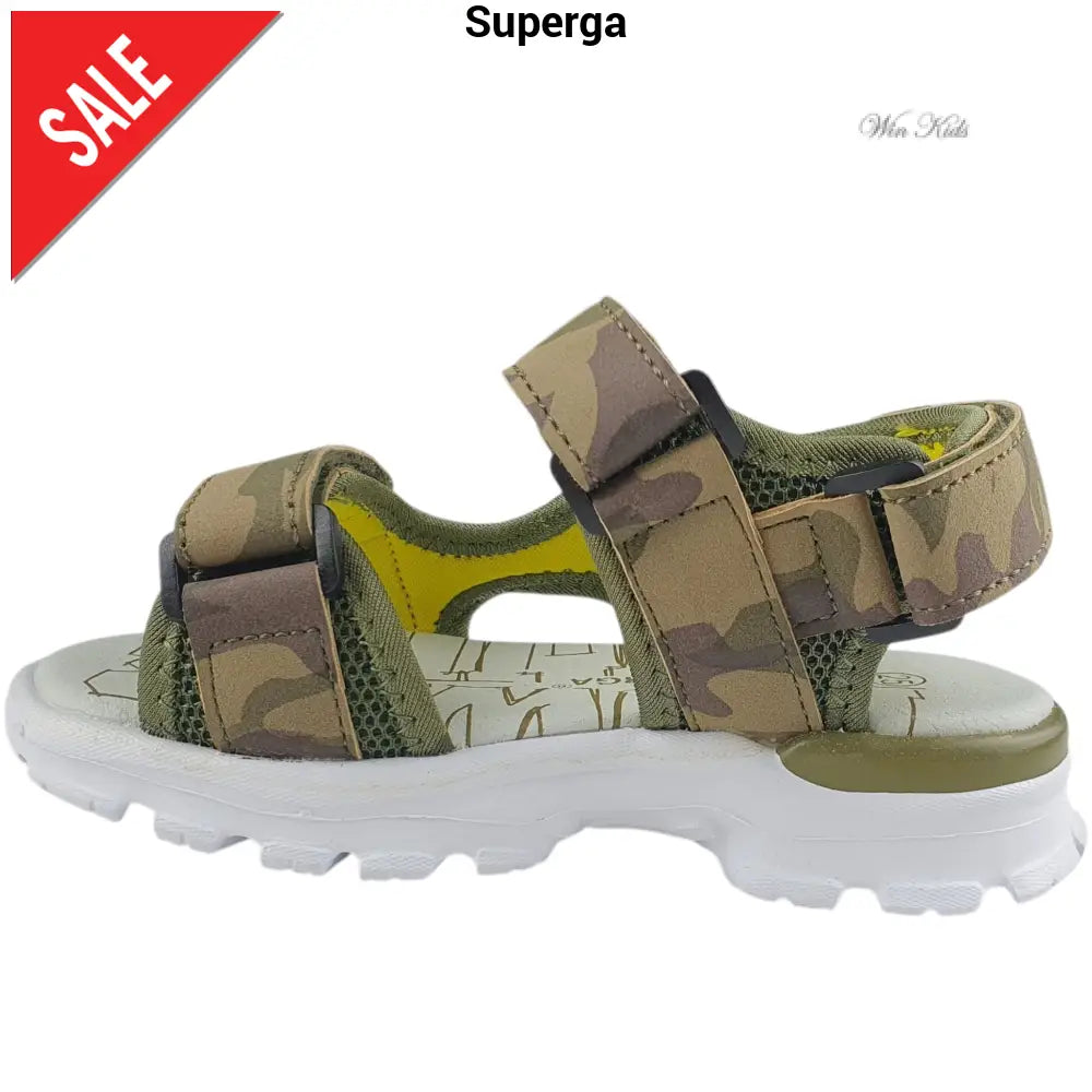 Sandali SUPERGA camuoflage chiusura con velcro 25 - 36 Sandali