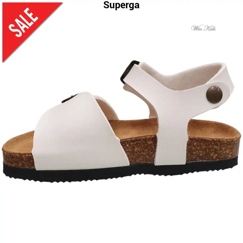 Sandali SUPERGA modello bio bianco 24 - 29 Sandali