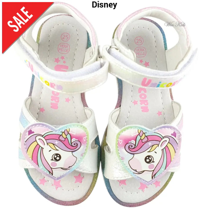 Sandali UNICORNO con cuore 25 - 33 Sandali