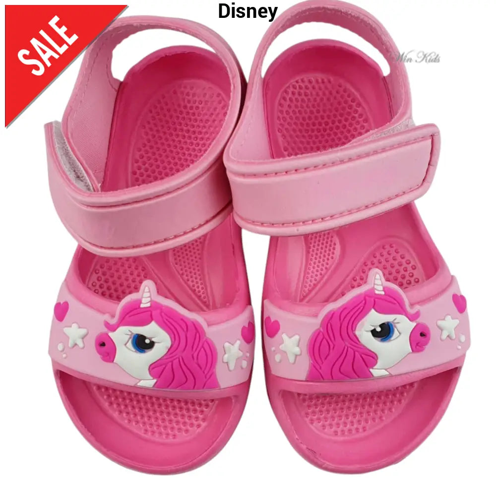 Sandali UNICORNO in gomma con stretch rosa 24 - 32 Sandali