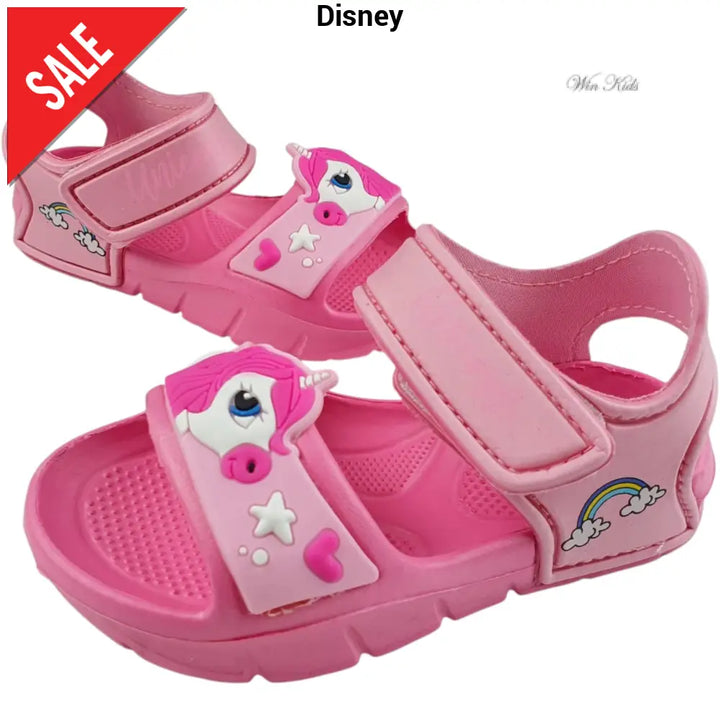 Sandali UNICORNO in gomma con stretch rosa 24 - 32 Sandali