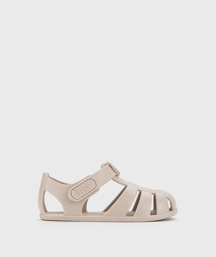 Sandali Barefoot Bambino Bambina Igor Nemo Solid Beige | Flessibili Primi Passi | Taglie 19-25