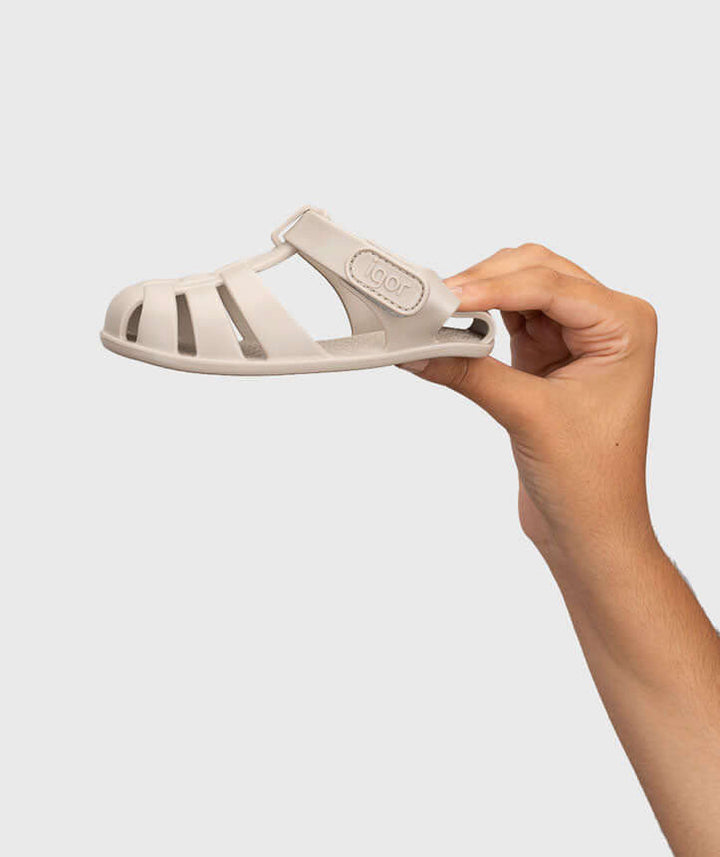 Sandali Barefoot Bambino Bambina Igor Nemo Solid Beige | Flessibili Primi Passi | Taglie 19-25