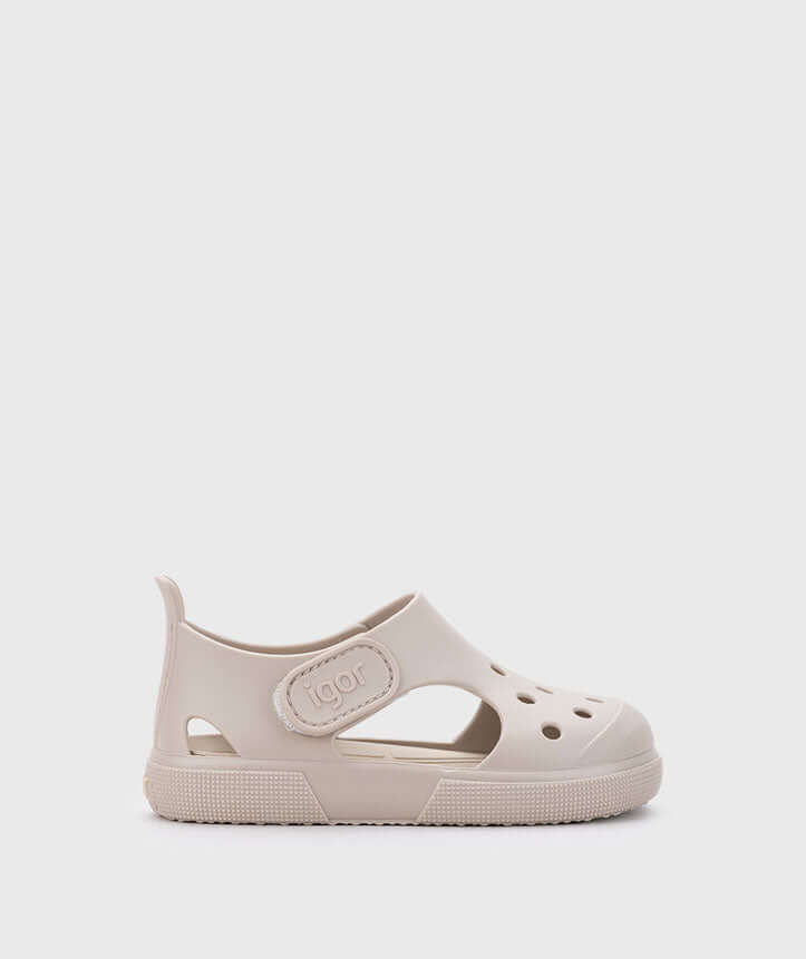 Sandali Mare Bambino Bambina Igor Surfi Beige | Velcro Morbidi Antiscivolo | Taglie 20-26