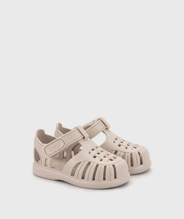 Sandalias de playa Igor para niño y niña modelo tobby beige