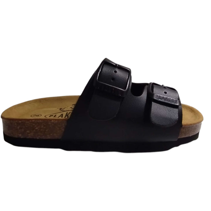 Sandali Bio Bambino Bambina PLAKTON Ciabatta Nero – Taglie 28-35