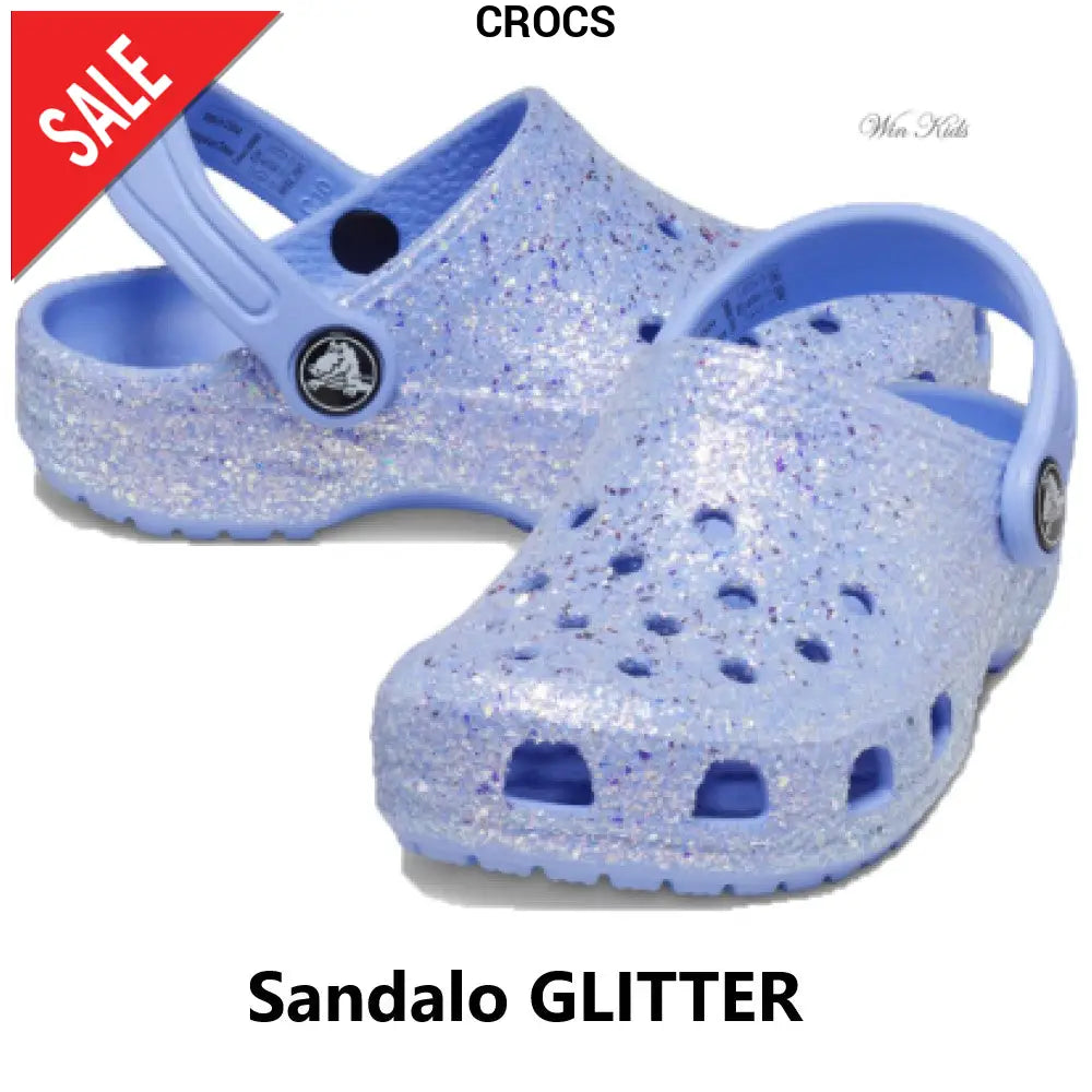 Sandalo CROCS lilla glitterati bambina 20 - 34 Sandali