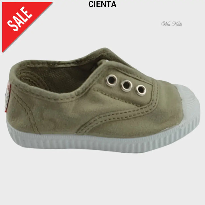 Scarpa CIENTA slip on punta in gomma verde tea 21 -39 Scarpe