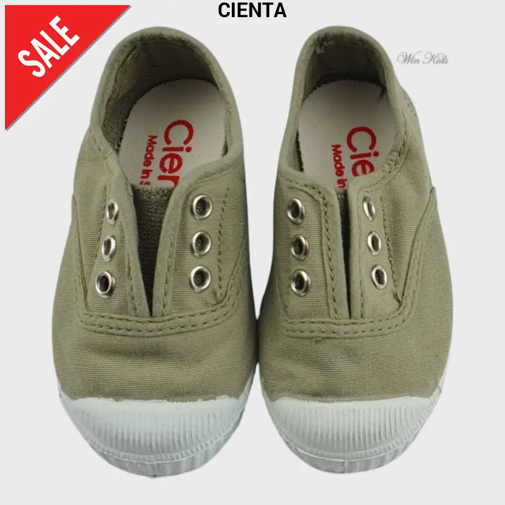 Scarpa CIENTA slip on punta in gomma verde tea 21 -39 Scarpe