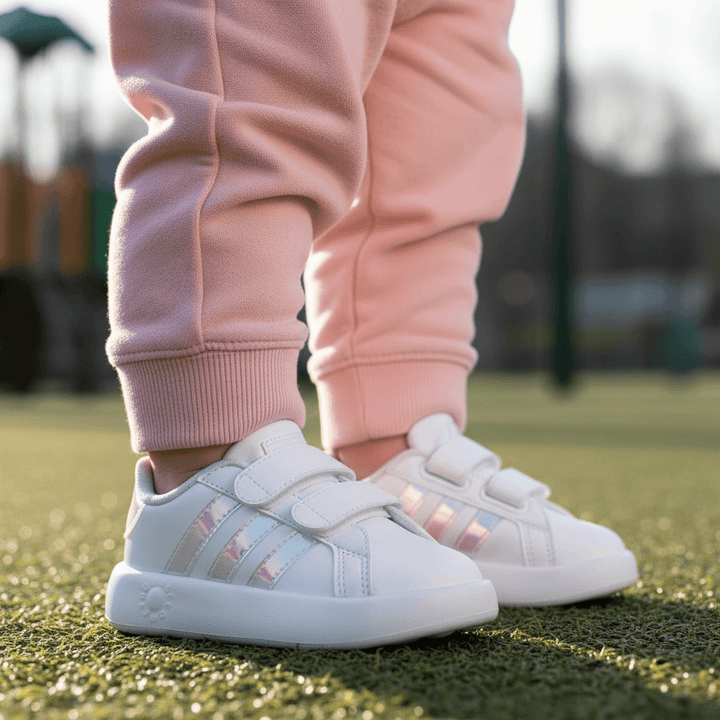 Scarpe ADIDAS bambina modello Grand Court 2.0 - ultra primissimo piano