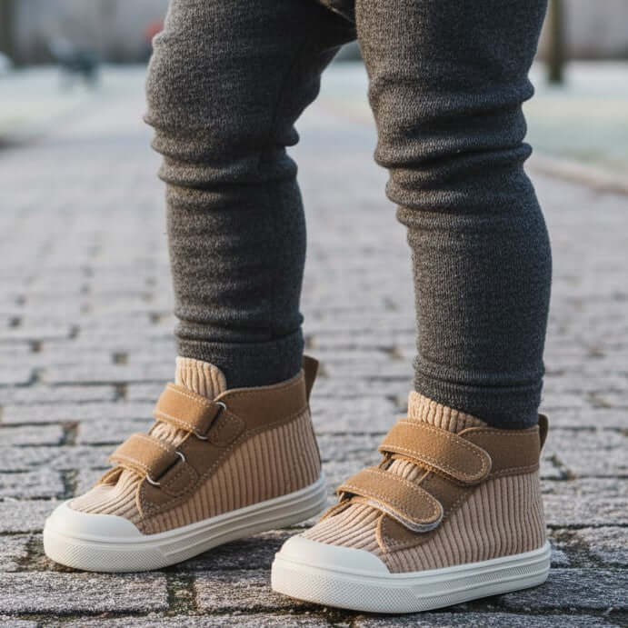 Zapatos SPINDOCTOR de terciopelo beige MADE IN ITALY 20 - 26