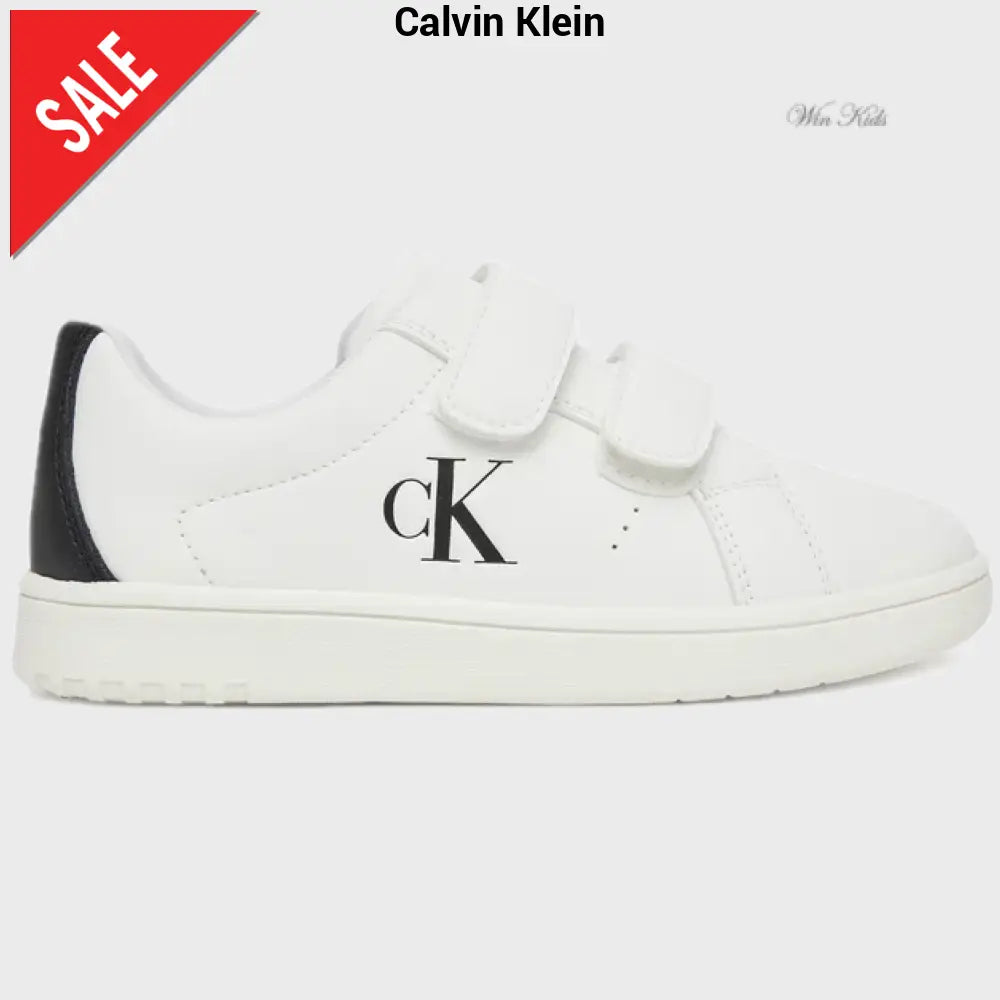 Scarpe CALVIN KLEIN per bambini bianche chiusura con velcro dal 20 fino al 34 Scarpe