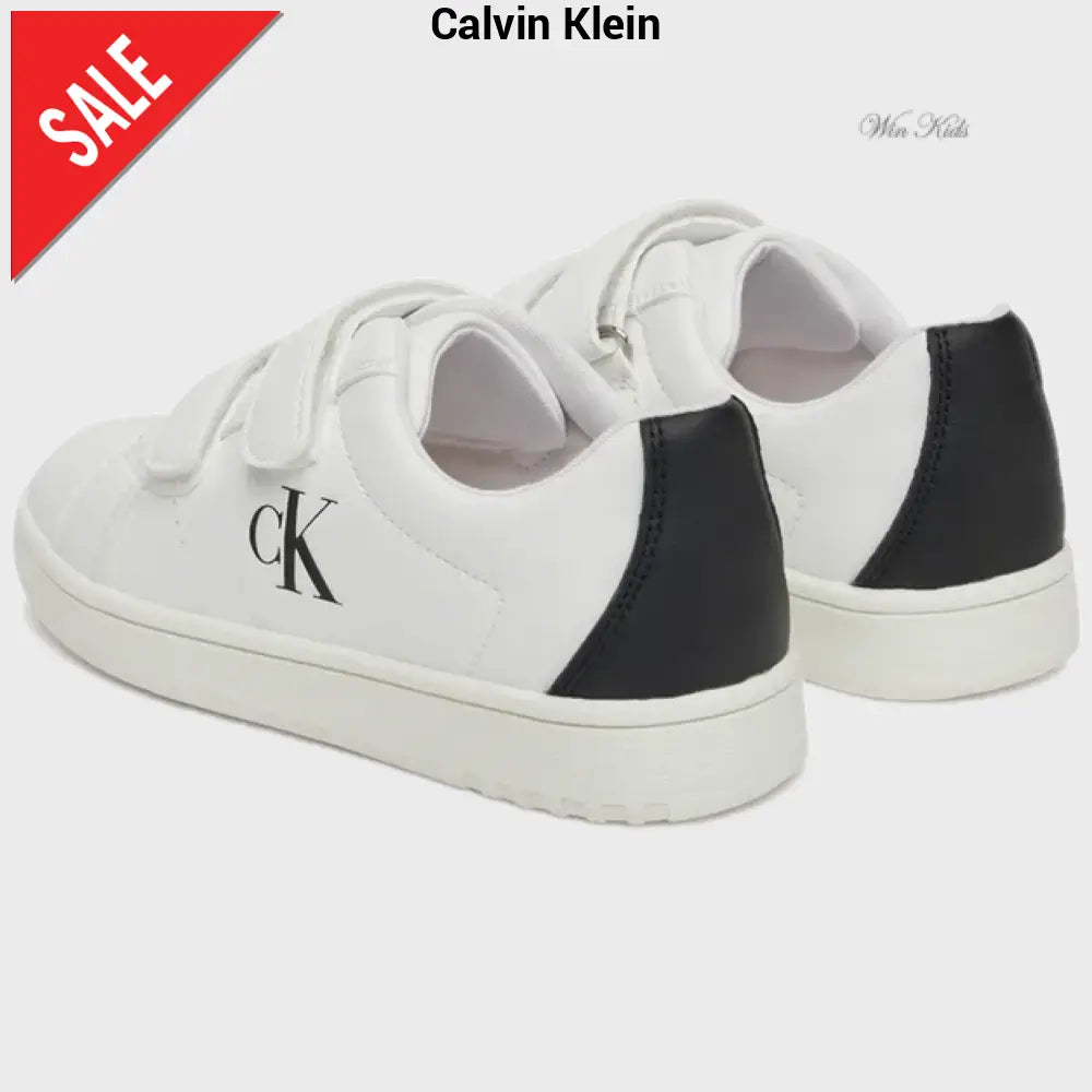 Scarpe CALVIN KLEIN per bambini bianche chiusura con velcro dal 20 fino al 34 Scarpe