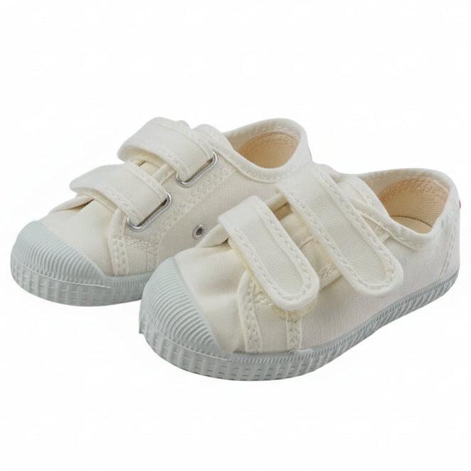 Scarpe CIENTA doppio velcro bianche 21 - 35 Scarpe