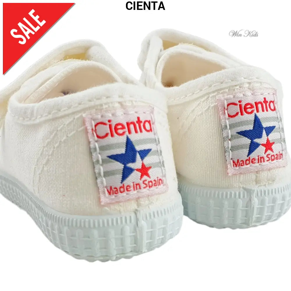 Scarpe CIENTA doppio velcro bianche 21 - 35 Scarpe