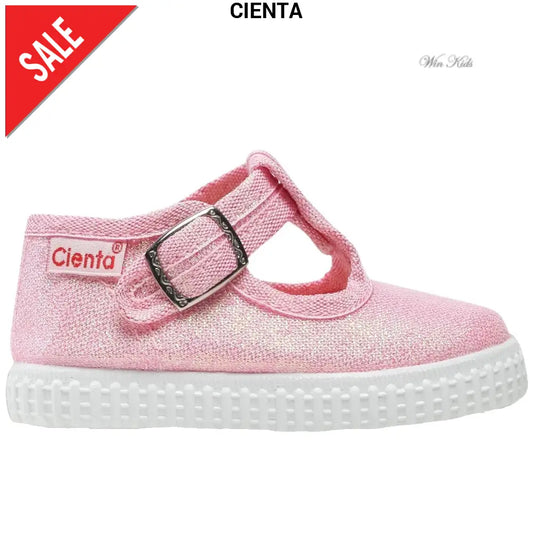 Scarpe CIENTA laminata rosa modello occhietto 18 - 30 Scarpe