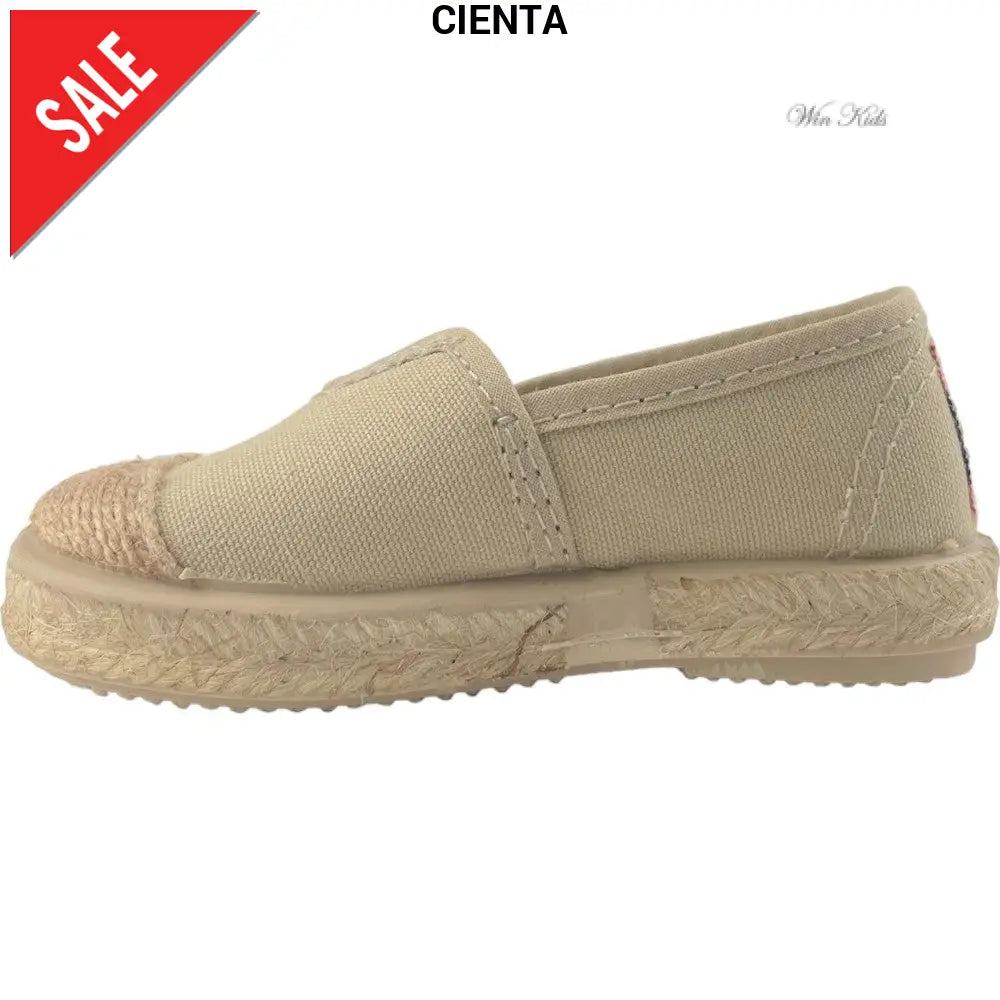 Scarpe CIENTA mocassino con corda beige 20 - 34 Scarpe