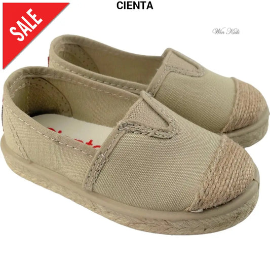 Scarpe CIENTA mocassino con corda beige 20 - 34 Scarpe